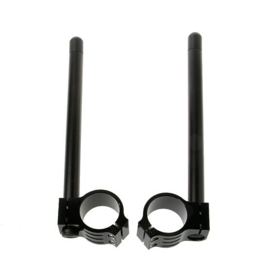 Huhudde 2x CNC Aluminum Clip Ons Handlebar Replacement Part Fit for Fork Diameter 50mm Universal Cafe Racer Assembly Waterproof