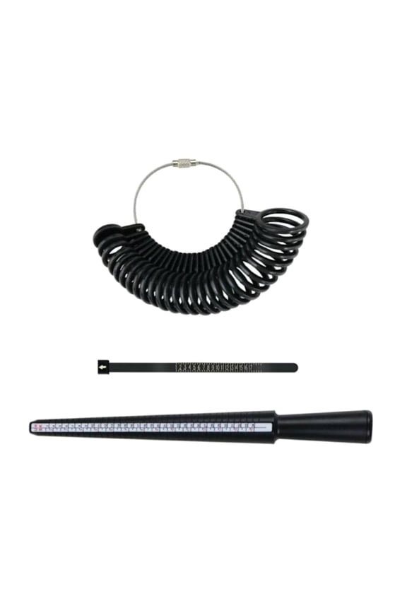 3/4/6/7Pcs Jewellery Tool Rings Size Mandrel Stick Finger Gauge Rings Sizer Measuring Jewelry Tool Set Rings Jewellery