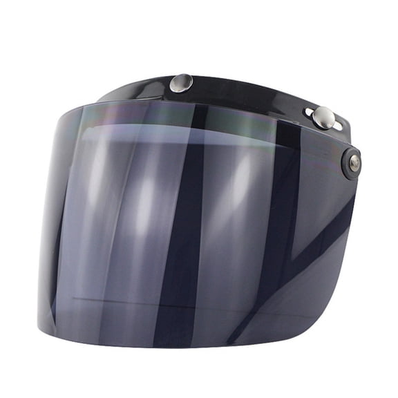 Huhudde 3-Snap Flip Up Down Motorcycle Visor Shield Lens for Open Face Motorcross Helmet