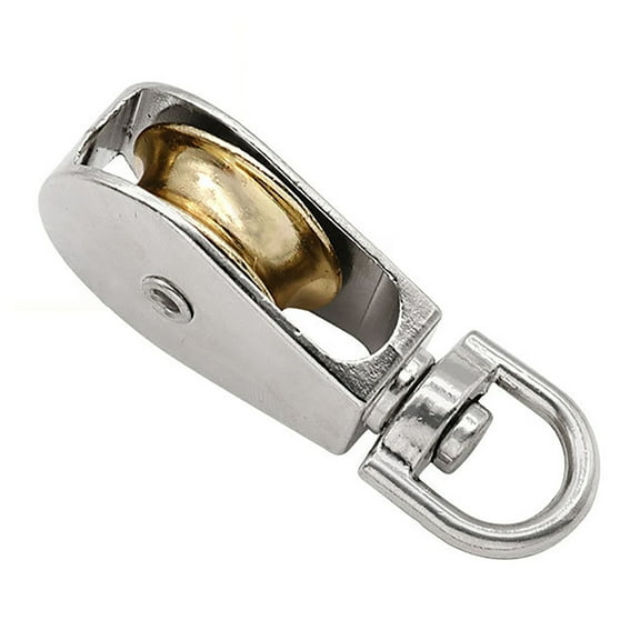 Huhudde 360Swivel Pulley Smooth and Quiet Wire Rope Pulley Suitable for Various Tasks