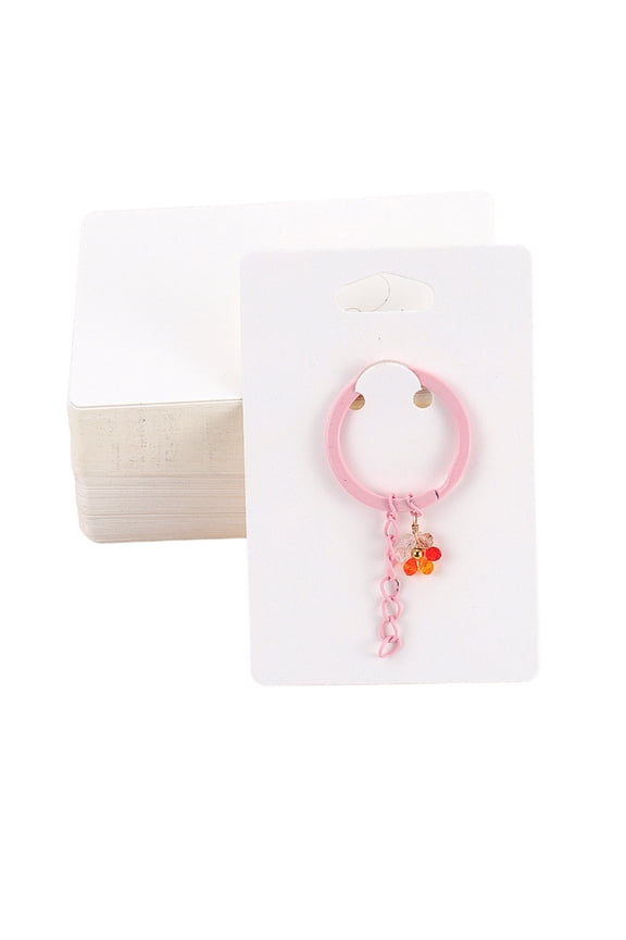 50Pieces Keychain Packaging Selling Card Keychain Display Cards Brown Paper