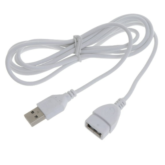 Huhudde 5ft White USB Extension Cables USB 2.0 Type A Male to A Female Extension Cable for Keyboard, Mouse, Printer