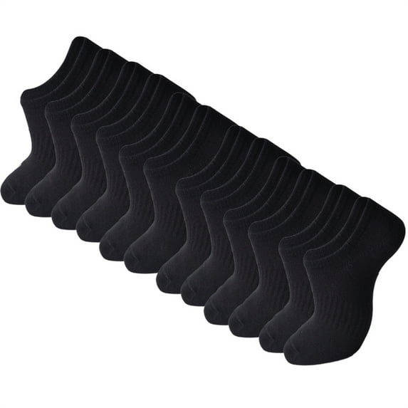 Huhudde 6 Pairs Low Cut Invisible Ankle Short Socks for Men with Breathable and Wicking Features Not Show Liner Socks