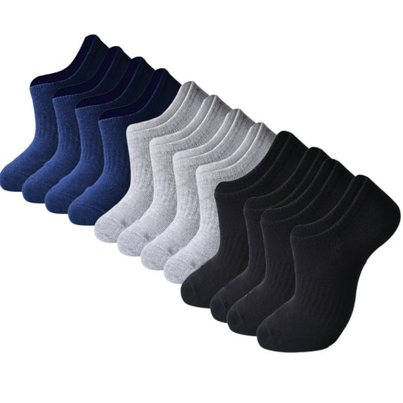 Huhudde 6 Pairs Low Cut Invisible Ankle Short Socks for Men with Breathable and Wicking Features Not Show Liner Socks