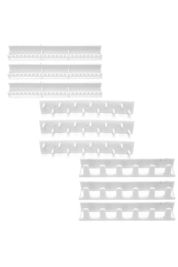 9 Pcs Necklace Hangers in Self Adhesive Earrings Jewellery Holder Plastic Hook