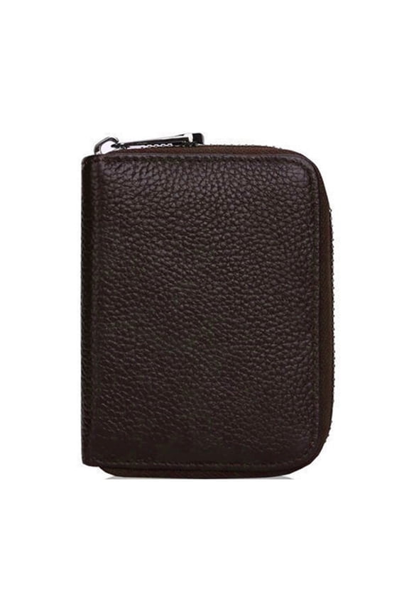 9Slots RFIDS Blocking Credit Card Wallet Pu Leather Card Cases Holder Zippers Buniess Card Organizers Accordion Wallet