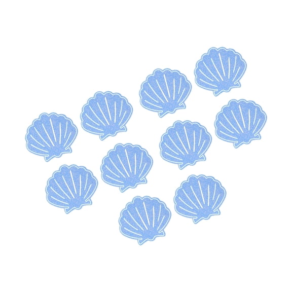 Huhudde Adhesive Pasties Nipple Covers Festival Glittering Sea Shell Petals Pads Single Uses Chest Stickers for Women