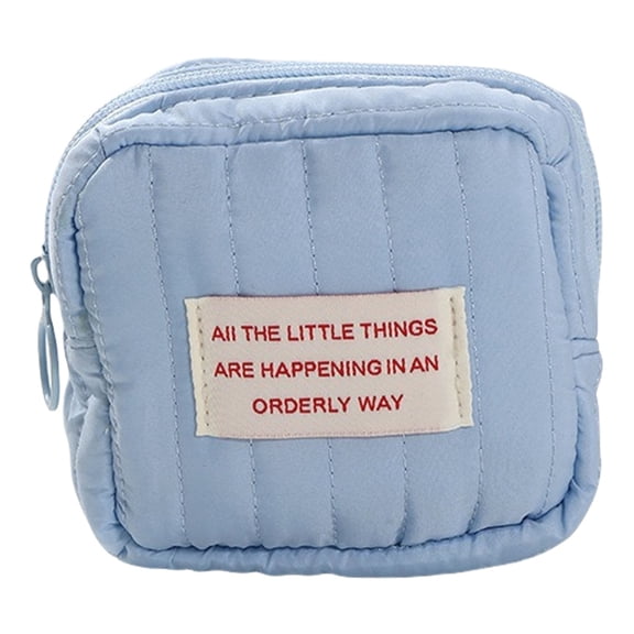 Huhudde Aesthetic Cosmetic Bag Square Makeup Bag Korean Styles Skincare Organisers Toiletry Bag Travel Storage Bag Wash Bag