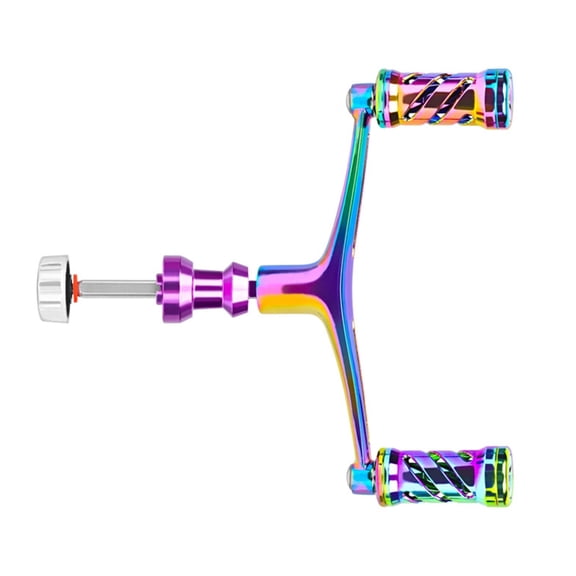 Huhudde Aluminum Double Rocker Arm Grip Fishing Accessory Fishing Reel Handle Modified Trolling Reel Handle for S Reel
