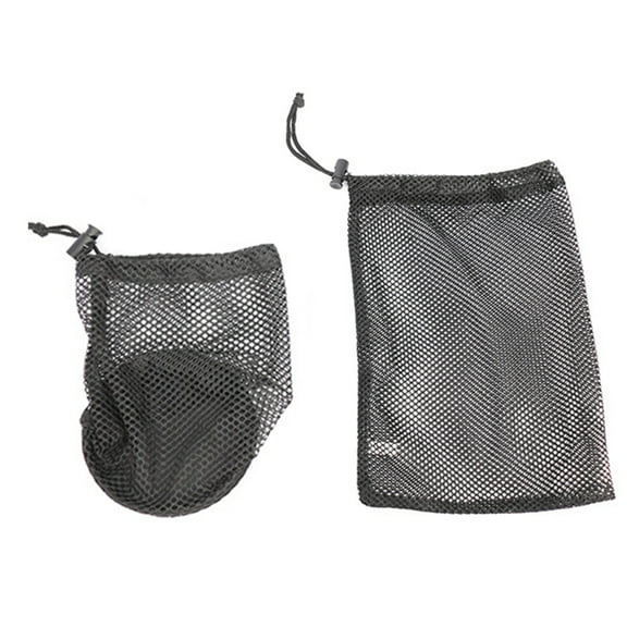 Huhudde Bags Small Sports Ball Net Bag Drawstring Nylon Bag Convenient Storage Accessories