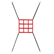 Huhudde Baseball and Softball Practice Net for Hitting Pitching & Throwing with Stable Bow Frame Adjustable Strikes Zone Targets