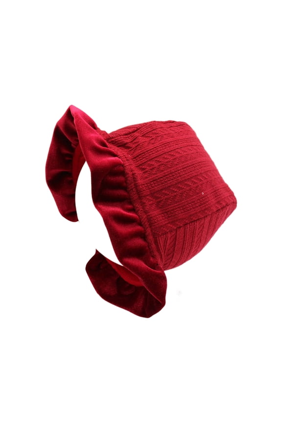 Bonnet Caps Winter Lace Up Hat Princess Baby Sun Hats Photography Props