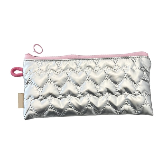 Huhudde Bows Coin Purse Portable Pencil Case Simple Wallet Coin Pouches Money Bag Makeup Storage Bag Change Bag Quilted Change P