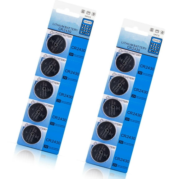 Huhudde CR2430 3V Lithium Button Batteries for Car Key and Toy CR2430 Batteries