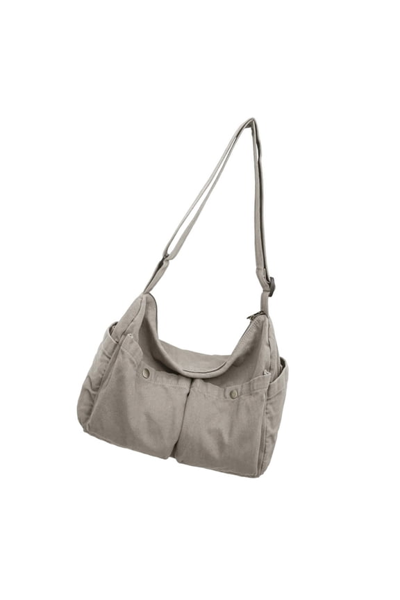 Canvas Messengers Bag Large Bag Crossbody Shoulder Bag Handbag with Multiple Pocket Aesthetic Travel Work Bags Handbag
