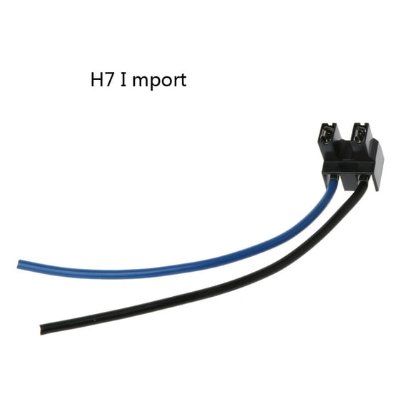 Huhudde Car Headlight Adapter H7 Halogen Bulb Right Angle Ceramic Socket Plug Connector With Wiring Harness