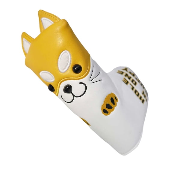 Huhudde Cartoon Dog PU Iron and Wedges Golfs Club Head Covers Golfs Iron Headcover Protective Covers to Protect Your Golfs Clubs