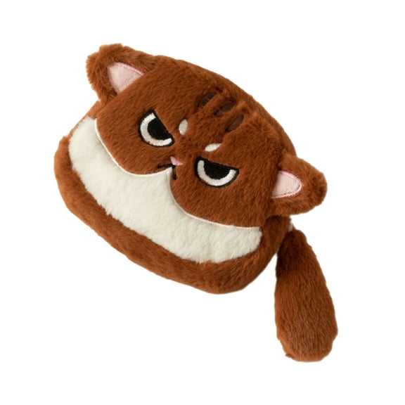 Huhudde Cats Coin Purse Plush Change Pouches with Zippers Lovely Wallet Bag for Women Kids Small Makeup Bag Coin Bag Gifts