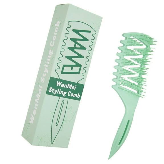 Huhudde Convenient Hair Styling Comb for Creating Curled Hairstyles Professional Salon Comb Suitable for Daily Use