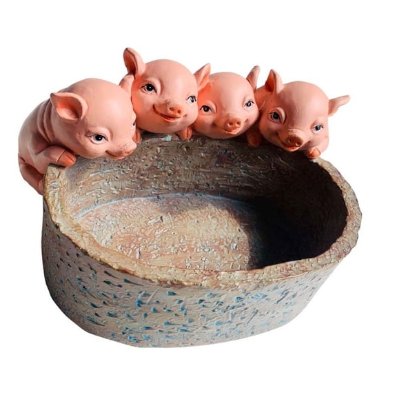 Huhudde Cute Succulent Planter Pig Gift Shaped Cartoon Home Decorations Flower Pots