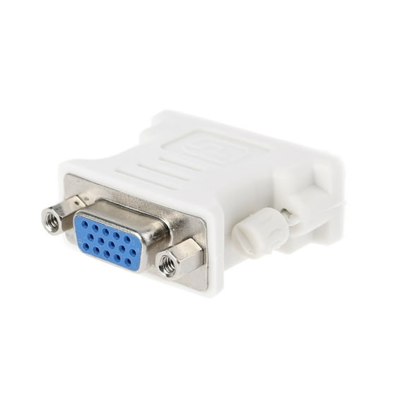 Huhudde DVI-D Male To VGA Female Socket Adapter Converter VGA To DVI White Durable Practical Socket Adapter Converter Accessory