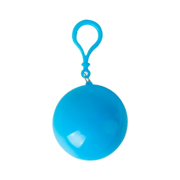 Huhudde Disposable Rain Coat with Keychain and Ball for Traveling Camping Outdoor Sport