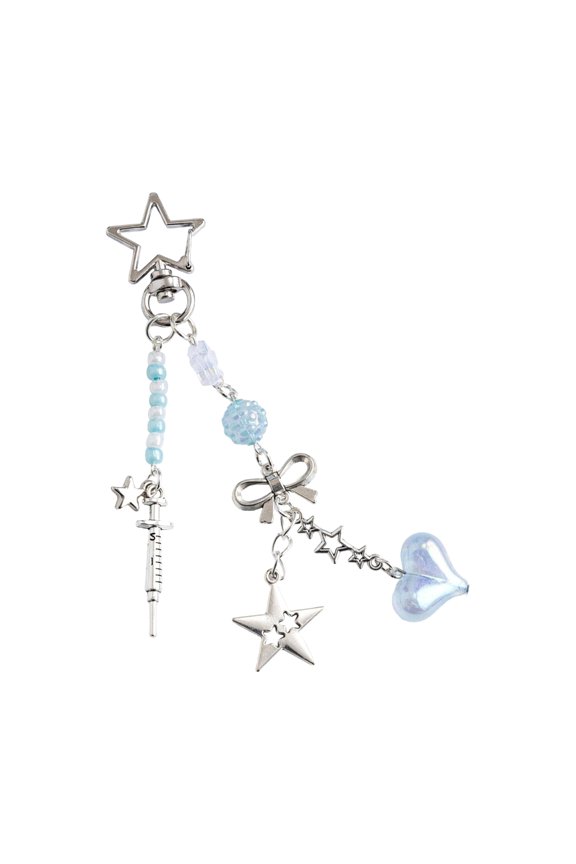 Dolphin Bag Charm Acrylic Keychain Bows Keyring for Women Car Keys Holder Bags Pendant Backpack Decoration