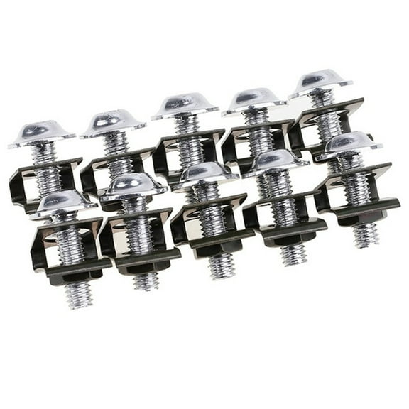 Huhudde Durable Aluminum Alloy Screw for Motorcycle Fairing Body10Pcs M6 6mm Bolts Screw Motorbike Repair Tools
