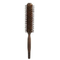 Huhudde Effective Round Boar and Nylon Bristles Hairbrush for Smooth Manageable Hair