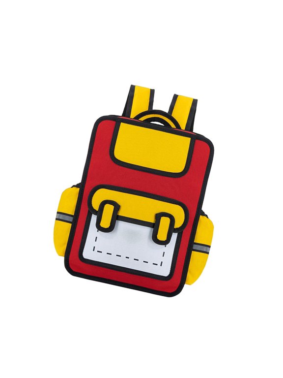 Ergonomic Cartoon Book Bag Creative and Practical School Bags Casual Daypack Student Backpack for Enthusiasts