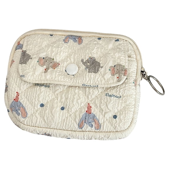 Huhudde Floral Change Purse Money Bag Coin Purse Small Storage Bag Quilted Wallets Change Bag Change Purse Lipstick Bag