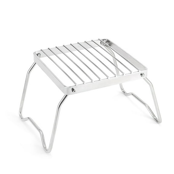 Huhudde Folding Campfire Grills with Legs, Stainless Steel Grate Barbeque Grills Portable Camping Grills for , Backpacking