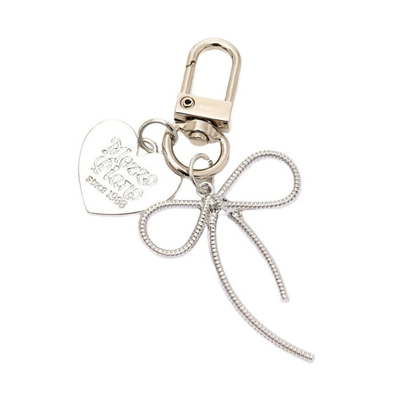 Huhudde Heart Bows Bag Charm Keychain Fashion Decorative Bag Accessories for Handbag,Backpack Decors Aesthetic Keychain Gifts