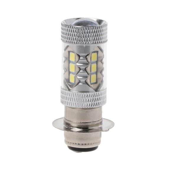 Huhudde High Brightness Bicycle Motorcyle Headlight Bulb PX15D H6 80W 6500K 16 LED Bulb Fog Lamp Indicator Bulb