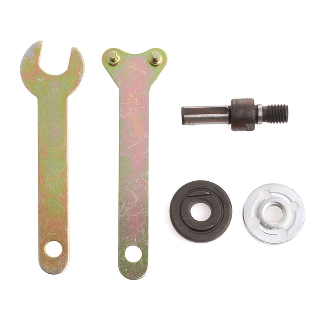 Huhudde Hole Drill Angle Grinder Mandrel Adapter Disc Holder Kit