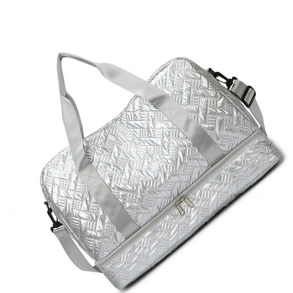 Huhudde Large Capacity Fitness Bag with Shoe Compartment Travel Bag Luggage Bag Fashion Sport Bag Overnight Bag Weekenders Bag