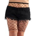 thumbnail image 1 of Huhudde Large Size See Through Biker Shorts High Waist Elastic Mesh Net Short Tight Leggings Lingerie Clubwear for Women, 1 of 11