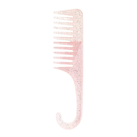 Huhudde Large Wide Tooth Shower Comb for Curly Wet Hair Knots Detangling Comb with Hook