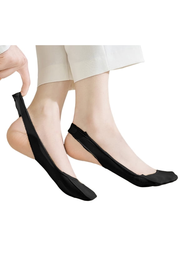 Lightweight Breathable Invisible Not Show Socks Half Toe Design with Back Strap Soft Ball of Foot Cushion Socks