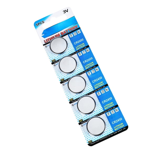 Huhudde Long Last Power CR2450 Lithium 3V Button Cells CR2450 3V Lithium Coin Batteries for Consistent Power in Electronics