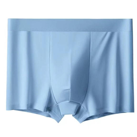 Huhudde Men's Quick Dry Breathable Underwear with Ice Silk Fabric and Wide Waistband U Convex Pouches Boxers Briefs Underpants