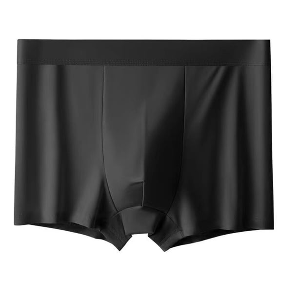 Huhudde Men's Quick Dry Breathable Underwear with Ice Silk Fabric and Wide Waistband U Convex Pouches Boxers Briefs Underpants