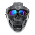 thumbnail image 1 of Huhudde Motorbike Motorcycle Off-Road Riding Goggles Glasses With Face Mask Open Face Helmet, 1 of 8