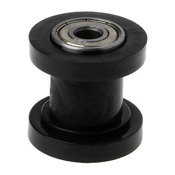 Huhudde Motorcycle Chain Roller Pulley Tensioner Wheel Guide 10mm Universal Chain Roller for Motorized Bicycle Bike