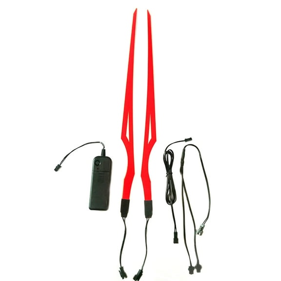 Huhudde Night Riding Signal Flashing Stripe Bar Motorcycle Helmet Luminous Sticker Decal Portable Decoration Light Bar