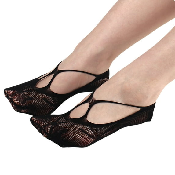 Huhudde Not Show Socks for Women Nylon Low Cut Invisible Liner Socks Summers Ankle Socks Invisible Hiddens Socks Hosiery