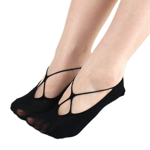 Huhudde Not Show Socks for Women Nylon Low Cut Invisible Liner Socks Summers Ankle Socks Invisible Hiddens Socks Hosiery