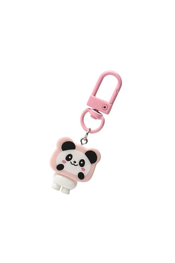Novelty Keyholders Lovely Panda Keychain Cartoon Panda Keyrings Bag Charm Creative Handbag Charm for Women Girls