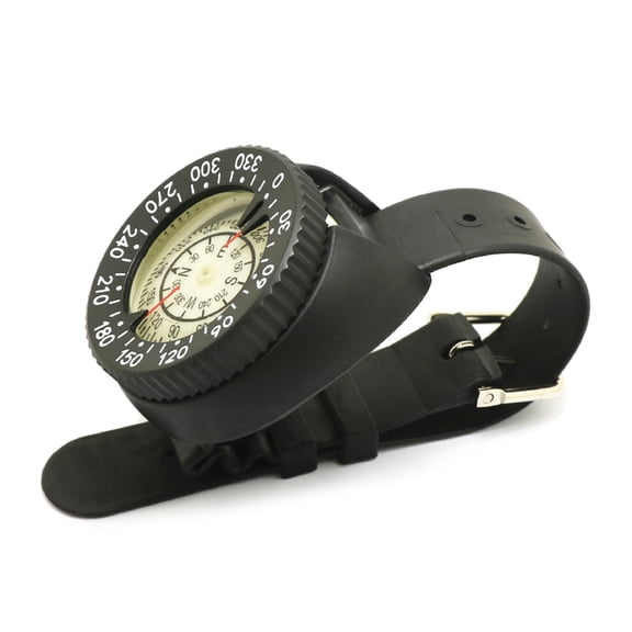Huhudde Outdoor Diving Navigations Compasses Waterproofs Luminously Dials Compasses Wrist Strap Type Compasses Easy to Use