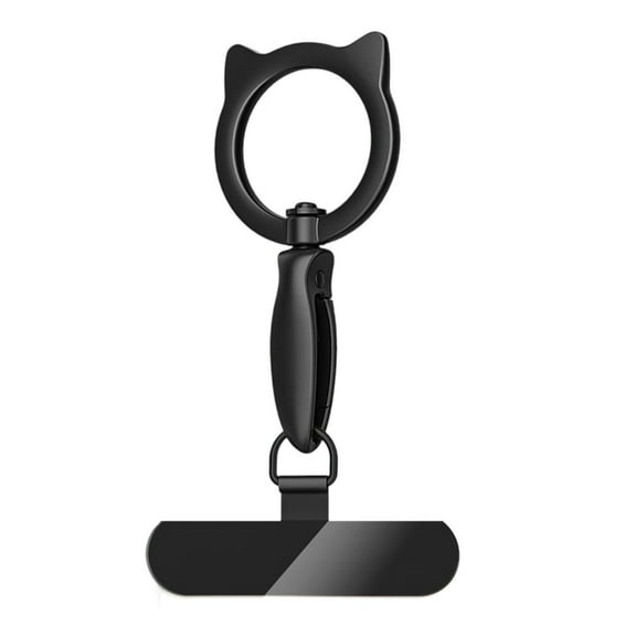 Huhudde Phone Rings Holder Metal Clip Nonslip Grip Rotation Mount Fit for All Full Coverage Case